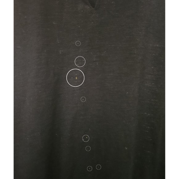 Torrid Short Sleeve Black Tee with Chest Cut Out Size 2 - Picture 5 of 5